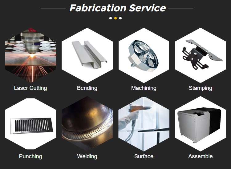 OEM Factory laser cutting metal welding fabrication with powder coating