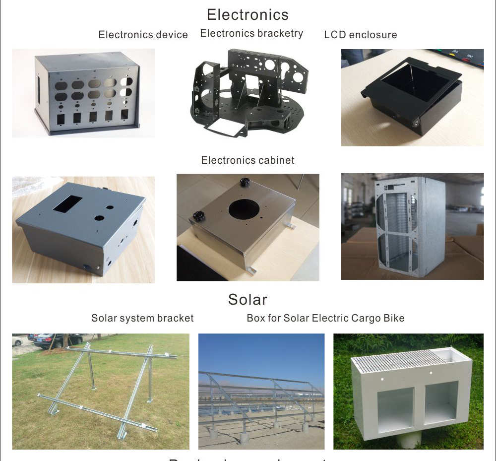 Custom outdoor sheet metal box case electrical electric electronic aluminum enclosure