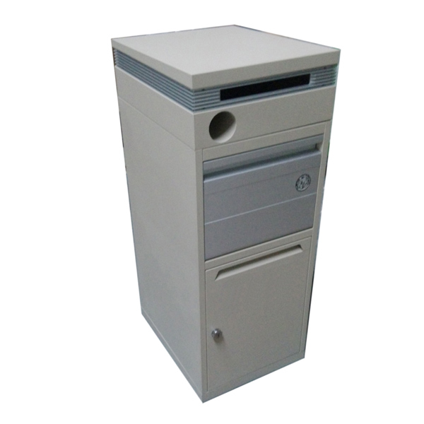 outdoor wall mounted white cast aluminum mailbox with post letter box